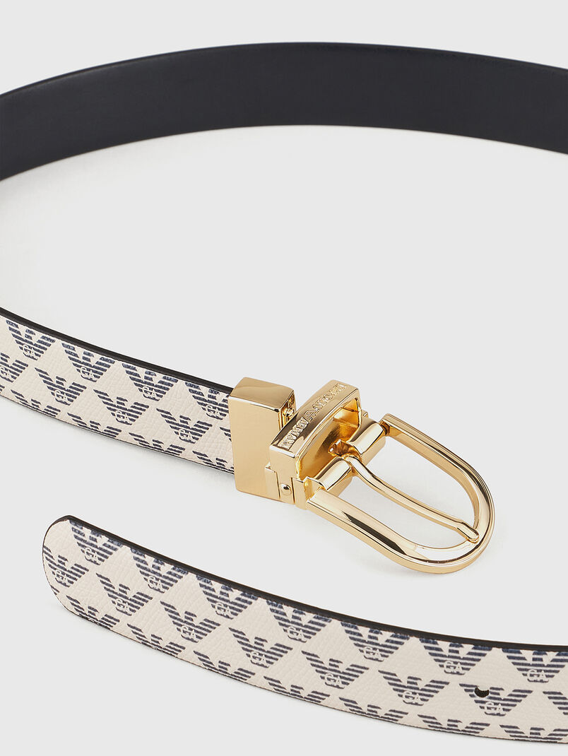 Belt with monogram print  - 3
