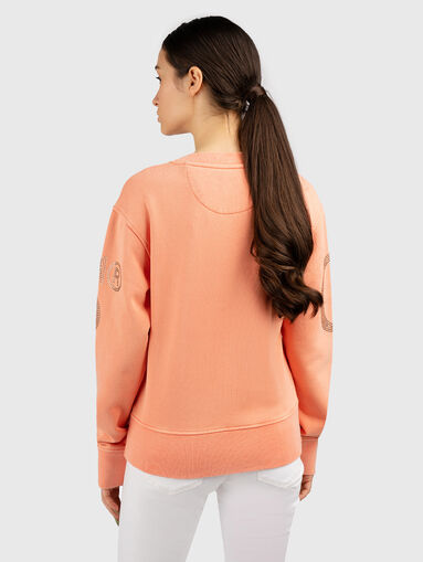 Crystal embellished logo sweatshirt  - 3