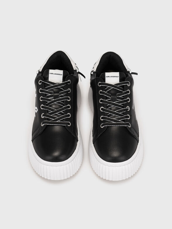 KREEPER LO black leather shoes - 6