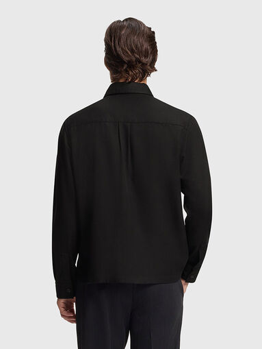 Oversized cotton crepe shirt - 3