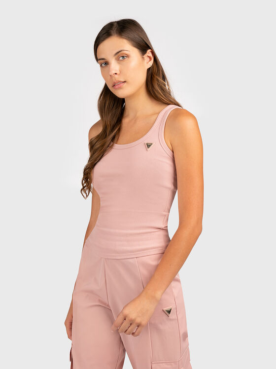 COLETTE beige рibbed top - 1