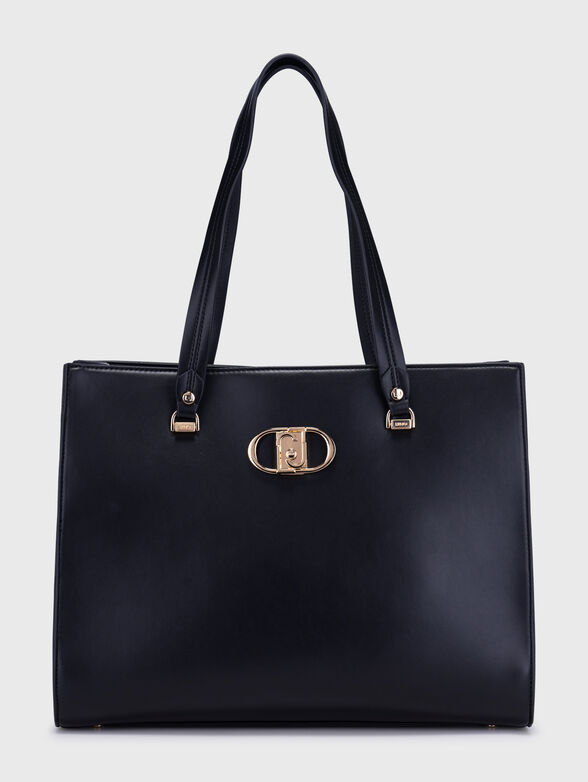 Eco leather bag with logo detail - 1