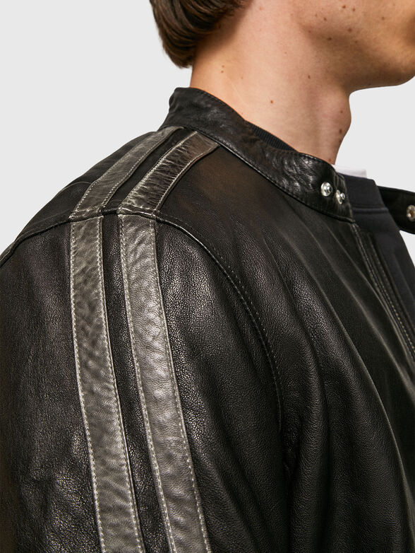 JORAH leather jacket with zipper - 6