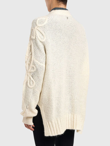 Oversized cardigan with embroidery - 3