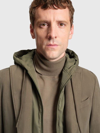 Corduroy jacket with hood - 4