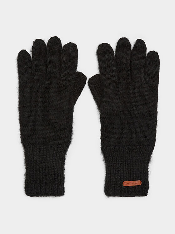Плетени черни ръкавици SARAH - 1