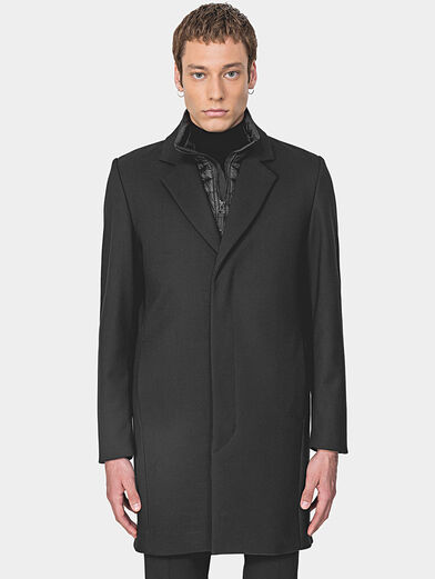 Black coat with removble gilet - 2