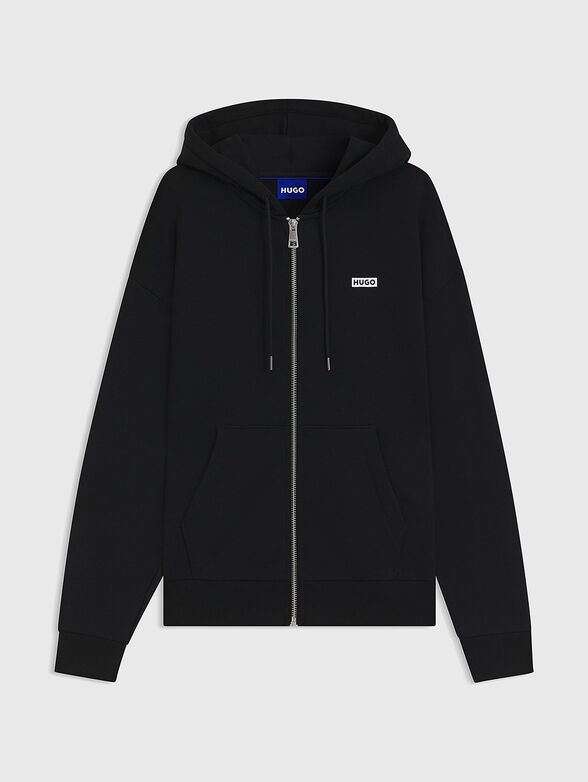 Sweatshirt with hood and zip - 1