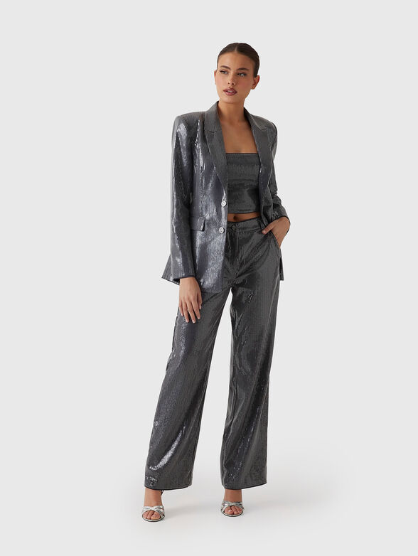 CASSIA trousers with sequins - 4