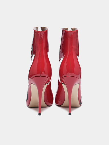 ORBIT Red ankle boots with logo print - 4