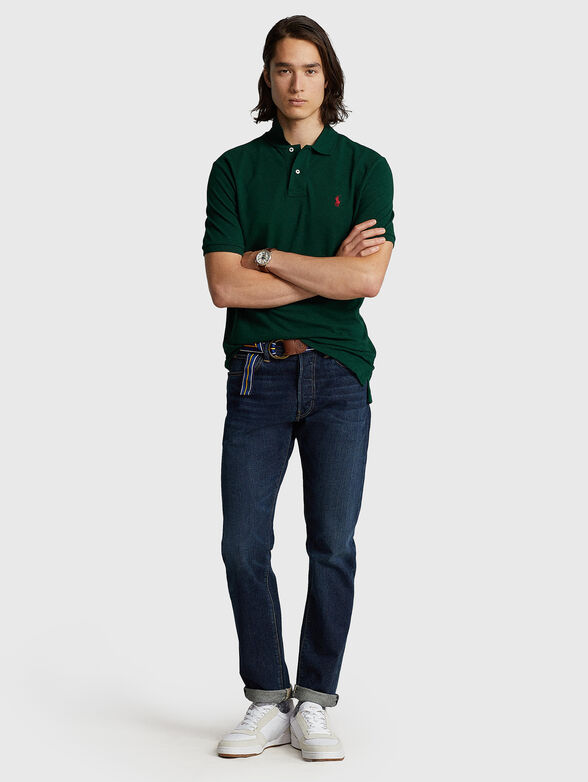 Polo-shirt in dark green colour - 2