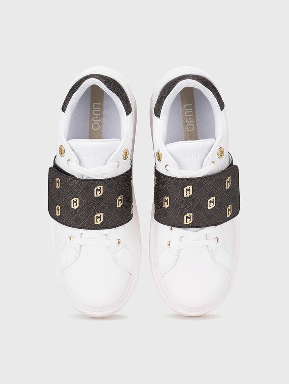 KYLIE 28 white sneakers with contrast details - 6