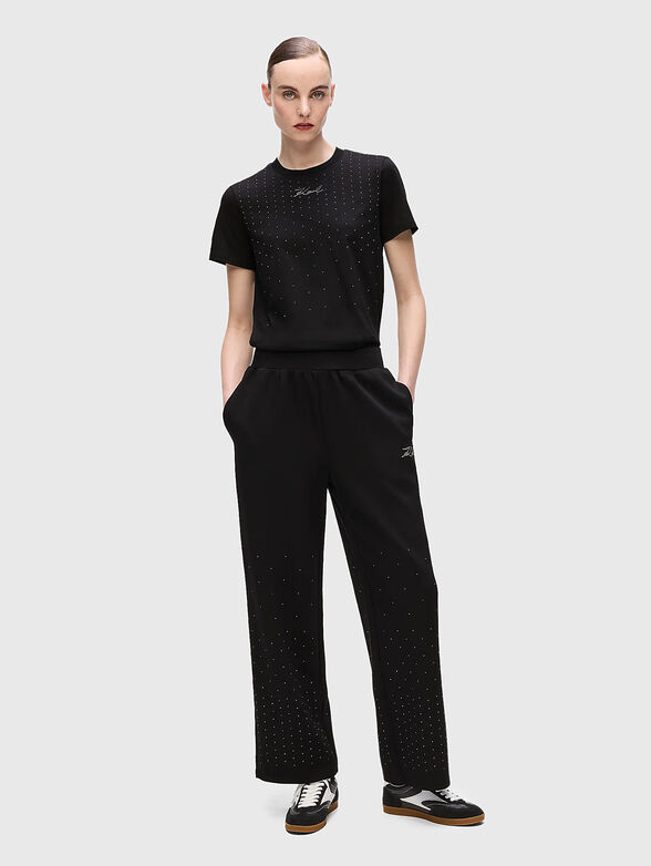 Rhinestone sweatpants - 1