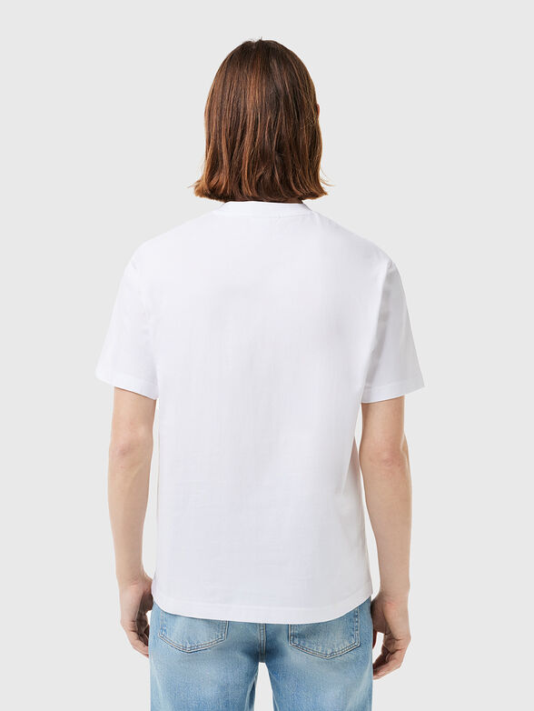 Beige cotton T-shirt  - 3