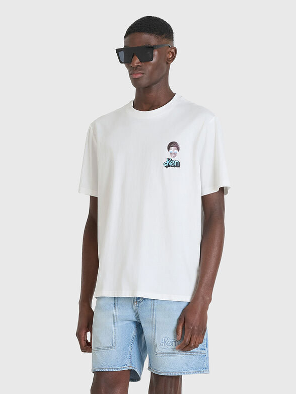 Cotton T-shirt with print - 1