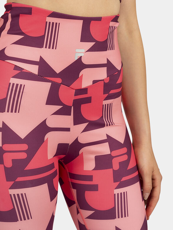 Sports leggings RAGUSA with monogram logo print - 3