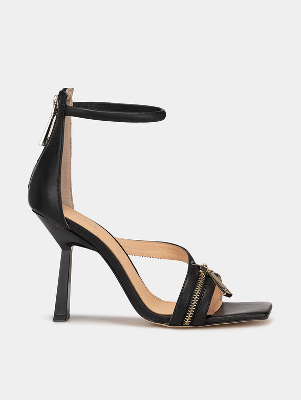 JEOMIE heeled sandals with accent zips - 1