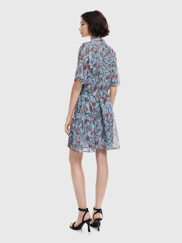 Floral print midi dress - 1