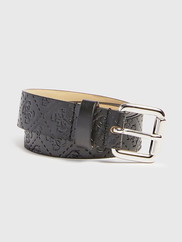 Black belt with monogram logo element - 1