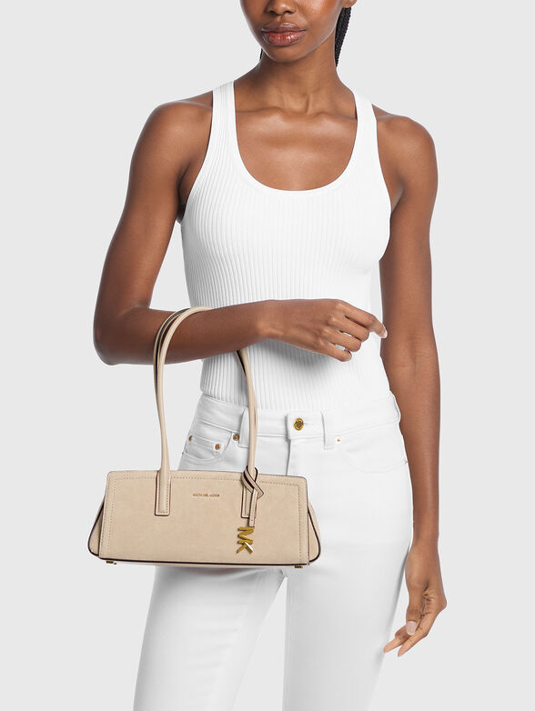 Beige LAILA suede handbag - 2