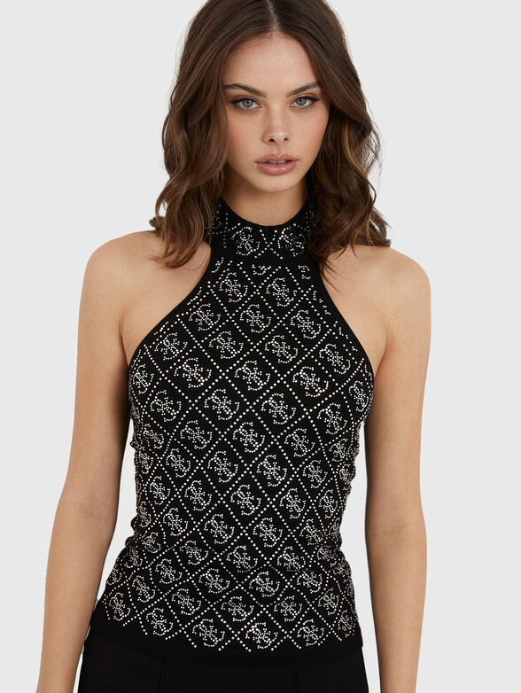 CELESTE crystal embellished top  - 4