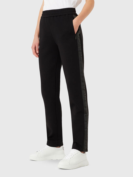 Sweatpants with logo trim - 1