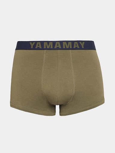 FASHION COLOR Black cotton trunks - 5