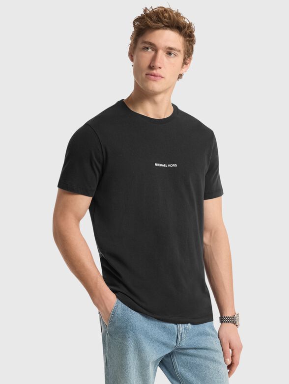 Cotton T-shirt with a graphic print - 1