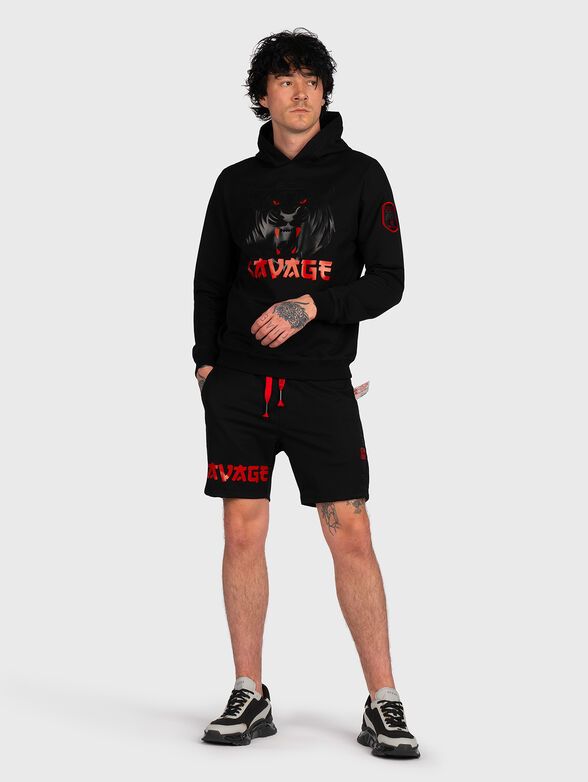 GMH 013 black sweatshirt with contrast print - 6