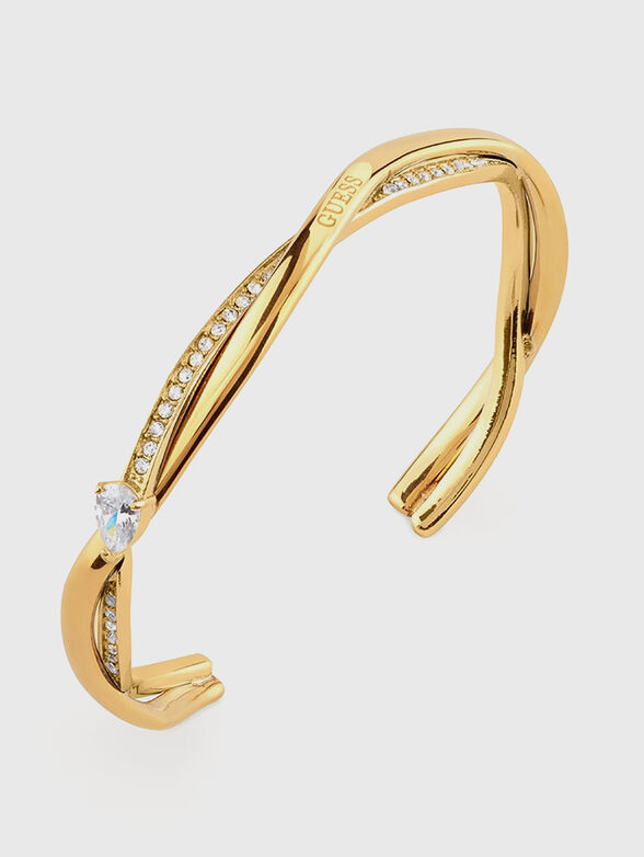 TWIST bangle with rhinestones - 2