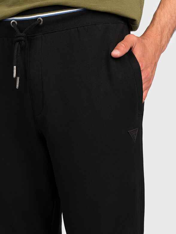 Cotton pants with elastic waist - 2