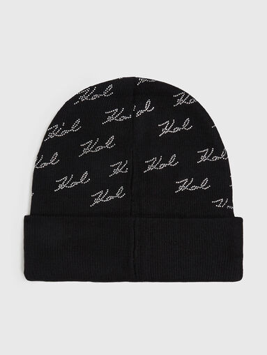K/SIGNATURE rhinestones beanie - 3