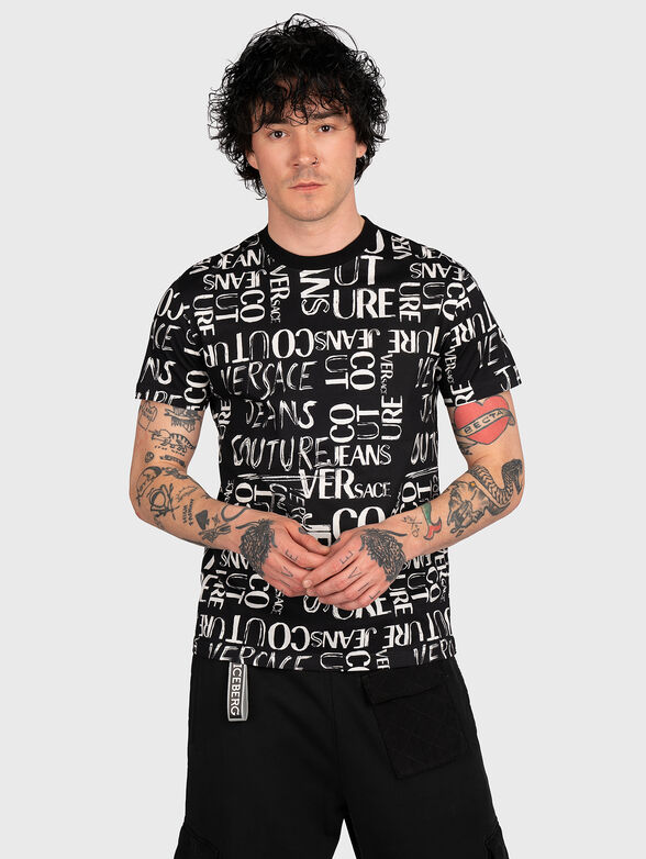 T-shirt with monogram logo print - 1