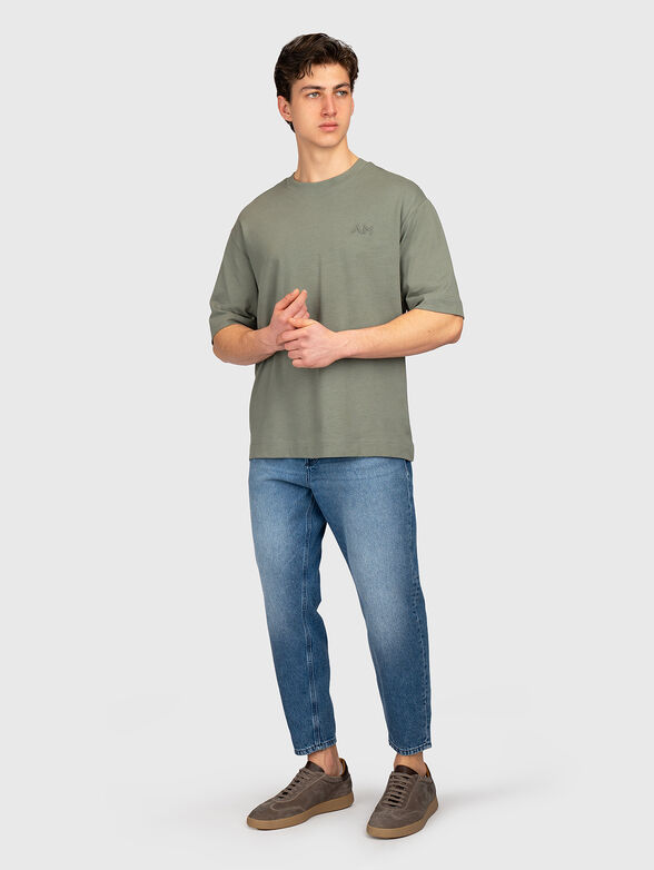 Black cotton T-shirt - 2