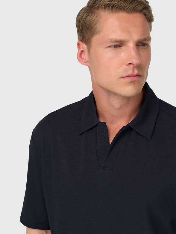 Dark blue polo shirt - 4