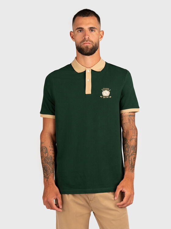 Polo shirt with accent collar - 1