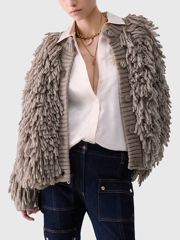 Wool blend cardigan - 3