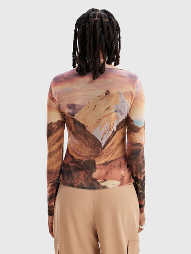 Shirt with multicolor print - 3