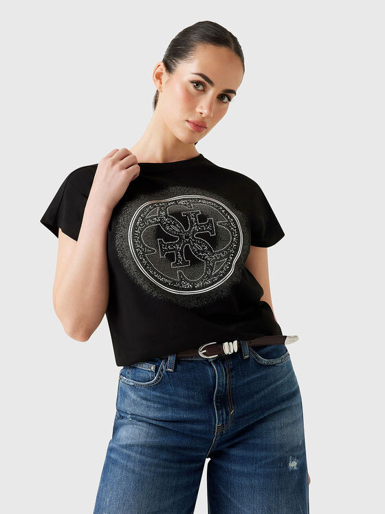 Памучна тениска с 4G лого - 1