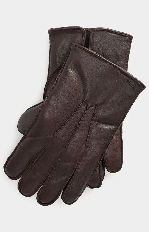 Кафяви кожени ръкавици - 1