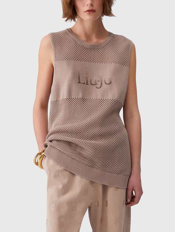 Openwork knit top - 1