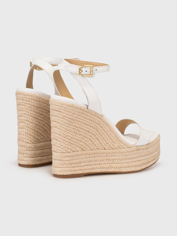 LEIGHTON leather platform sandals - 3