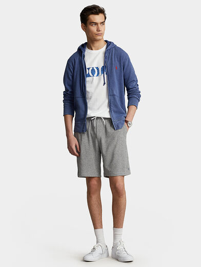 Sports sweatshirt with zip and hood - 4