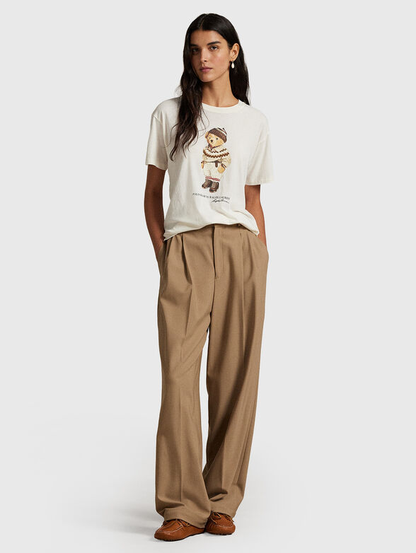 Cotton T-shirt with Polo Bear print - 2