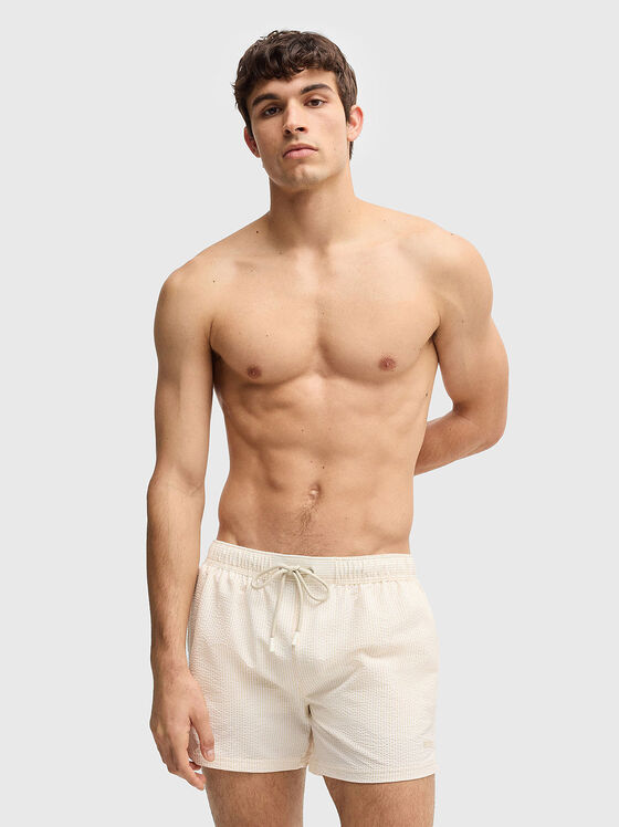 Beach shorts with logo detail - 1