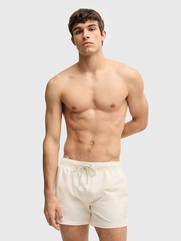 Beach shorts with logo detail - 1