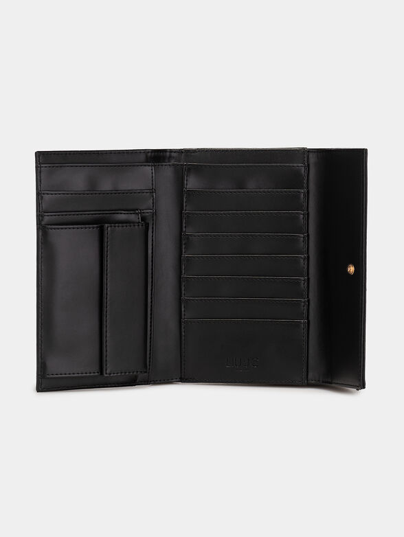 Black purse with logo detail - 4