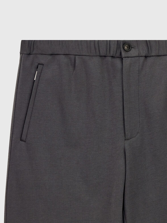 Grey cotton trousers - 3