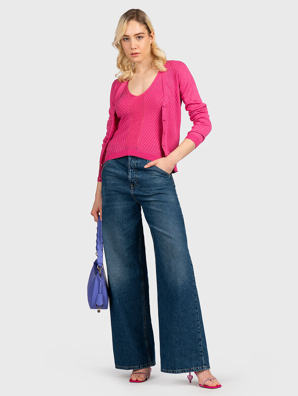 Blue knitted top - 2