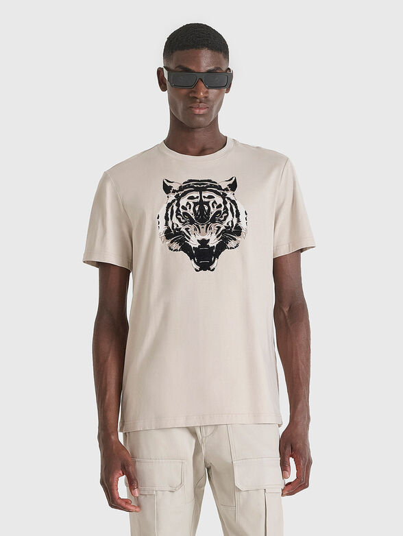 Black T-shirt with logo - 1